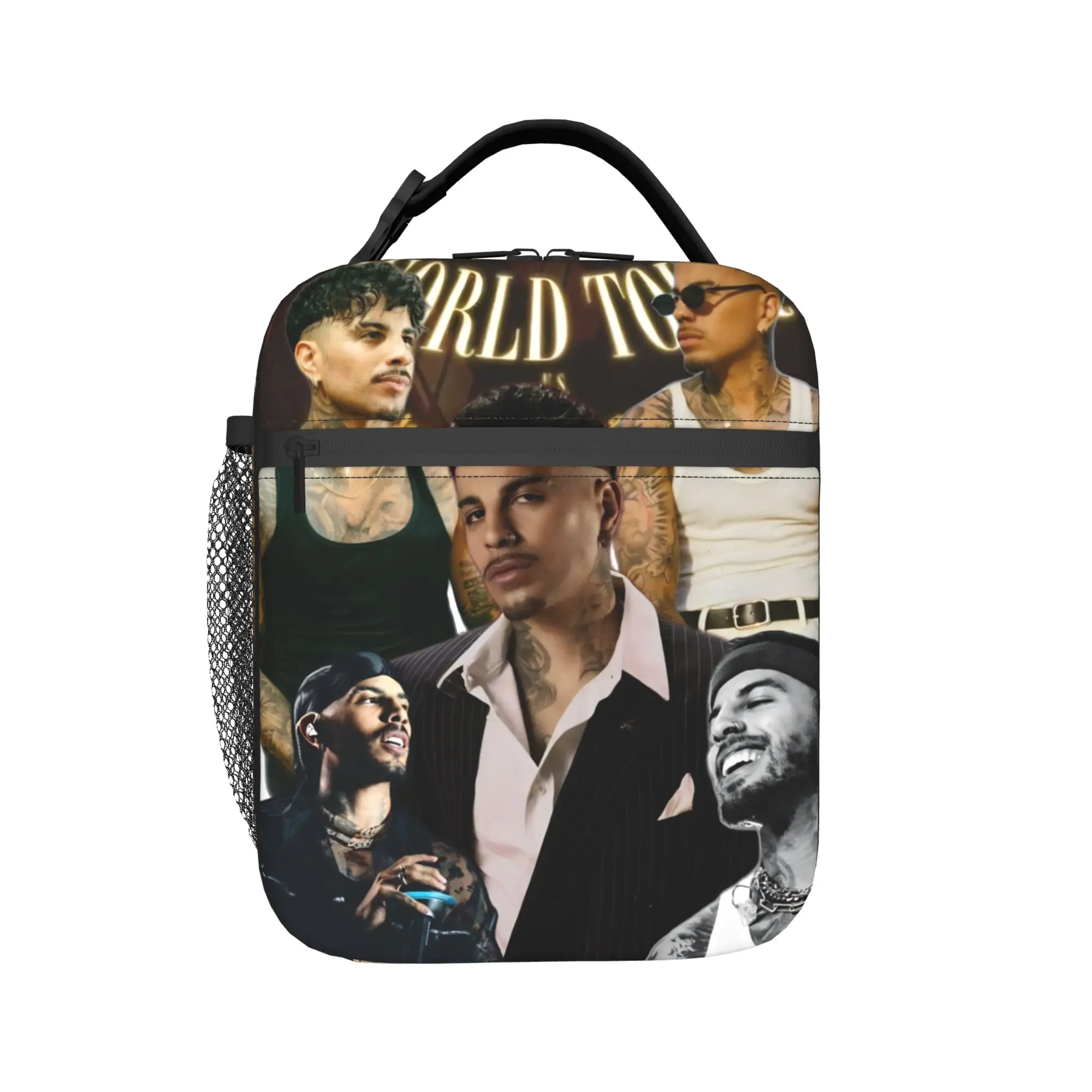 Rauw Alejandro Singer Rapper Accessories Insulated Lunch Bags For School  Food Storage Bag Portable Thermal Cooler Lunch Boxes