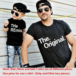 The Original Remix Family Matching Outfits Daddy Mom Kids T-shirt Baby Bodysuit Family Look Father Son Clothes Father's Day Gift