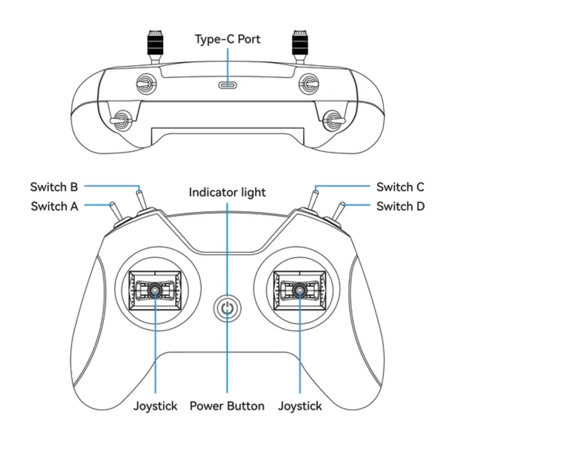 BETAFPV LiteRadio 2 SIM Controller For JoyStick / Xbox / Dongle Mode Simulator Training to PCs Tablets Mobiles Channel 8 NEW
