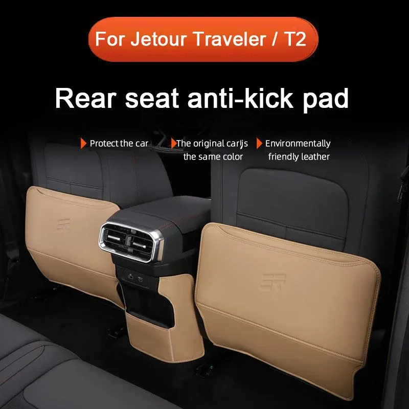 

For Chery Jetour Traveler T2 DCT XWD 2023 2024 2025 Car Rear Seat Back Anti Kick Panel Protective Pad Anti Dirt Car Accessories