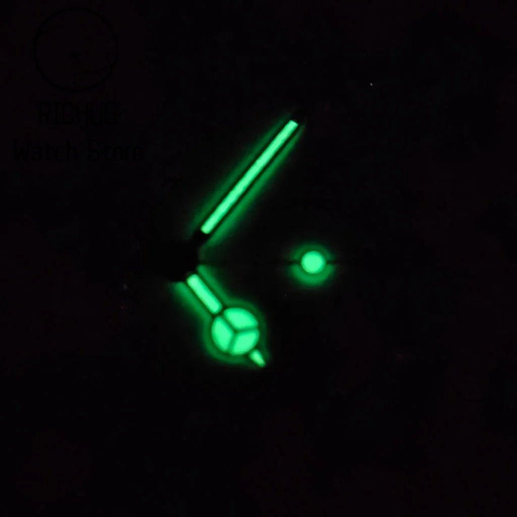 RICHUS NH35 Hands Green Luminous Watch Hands Fit NH35 NH36 ETA 2824 2836 Miyota 8205 8215 Mingzhu DG2813 3804 Automatic Movement image 6