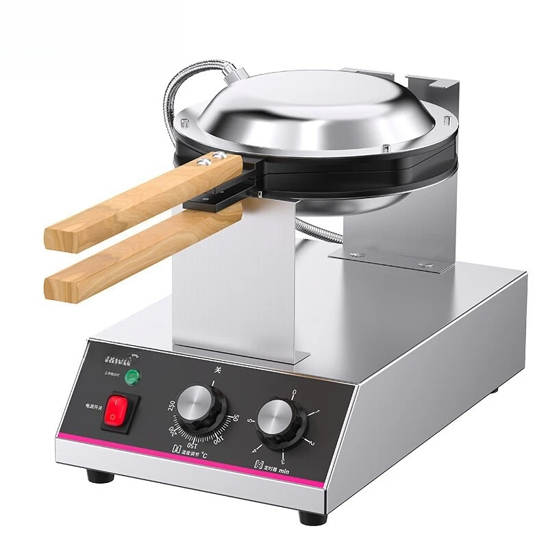 Egg machine Commercial non-stick pan Electric Hong Kong style egg cake machine Double head double side heating waffle machine