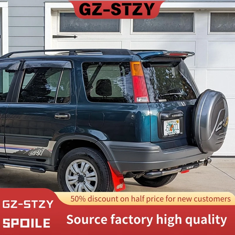Roof Spoiler For Honda CRV CR-V 1996-2000 Rear Trunk Lid Spoiler ABS Plastic Rear Wing Spoiler Automobile Decoration With Colour