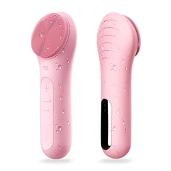 Portable Waterproof Silicone Sonic Wash Facial Massage Brushes Electric Facial Cleansing Brush Beauty Device