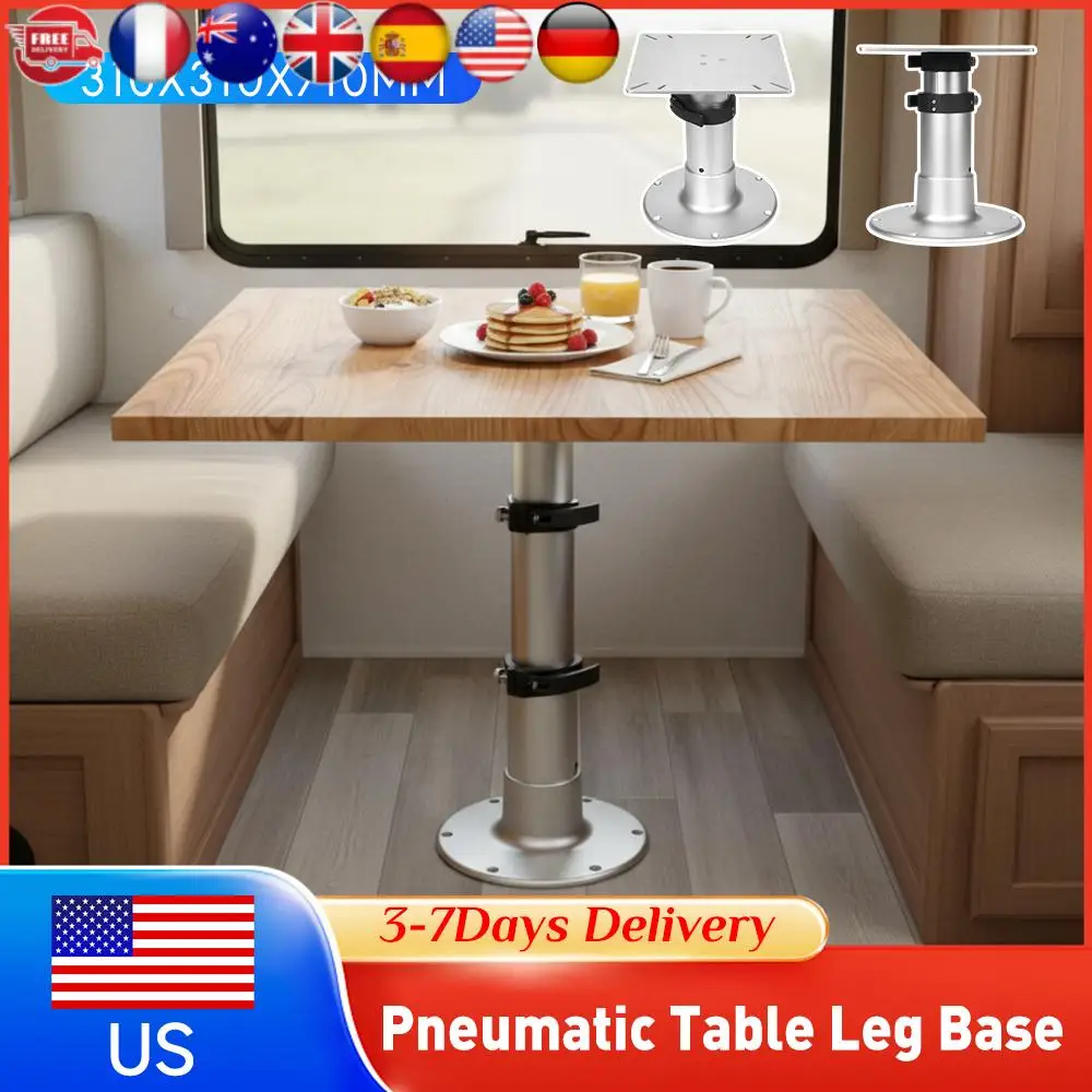 

Telescoping Table Stand Base Detachable Desk Leg 3-Level Adjustable Height 13-28 Inch Gas Lift Support for Yacht RV Trailer New