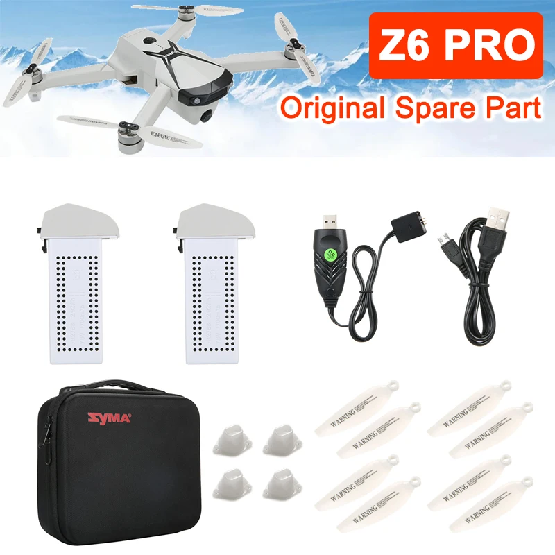 SYMA Z6 PRO Original Spare Part 7.6V 1700mAh Battery / Propeller Blade / Battery Charger / Controller Charger / Storage Bag