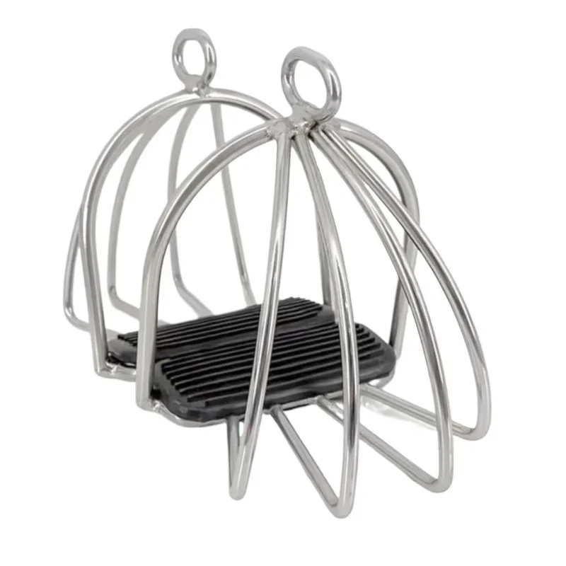 

Harness Equestrian Supplies Stainless Steel Non-slip and Anti-drop Stainless Steel Mesh Adult and Child Stirrrup Saddle Accessor