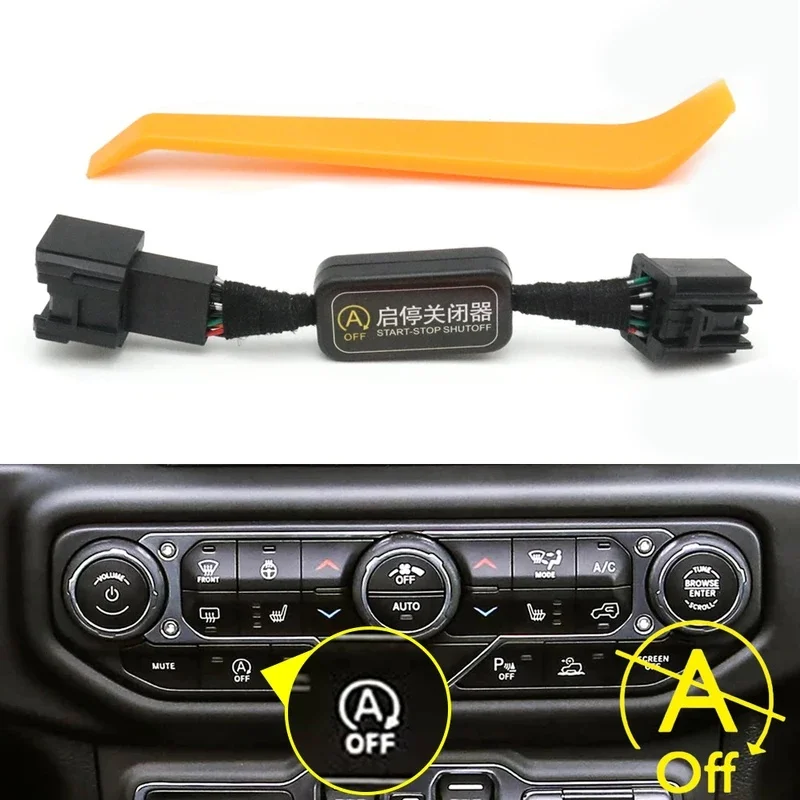 For Jeep Gladiator 2020-2025 Automatic Start Stop Eliminator A-Off Disabler Sensor Canceller Cable Plug