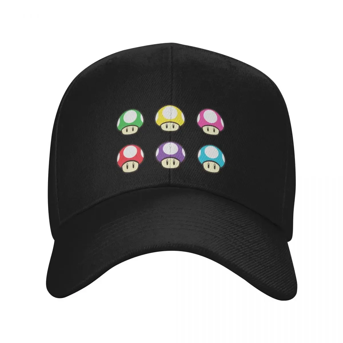 Coloured Mushrooms Pack Baseball Cap New In Hat Ball Cap Women Beach Fashion Men's