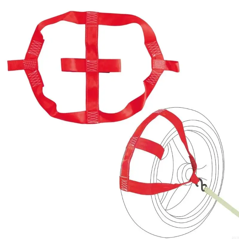 Wheel Restraint Tie-Down for Motorcycle Transport, Polyester Strap for Rear Wheel Trailer Security and Control R6FB
