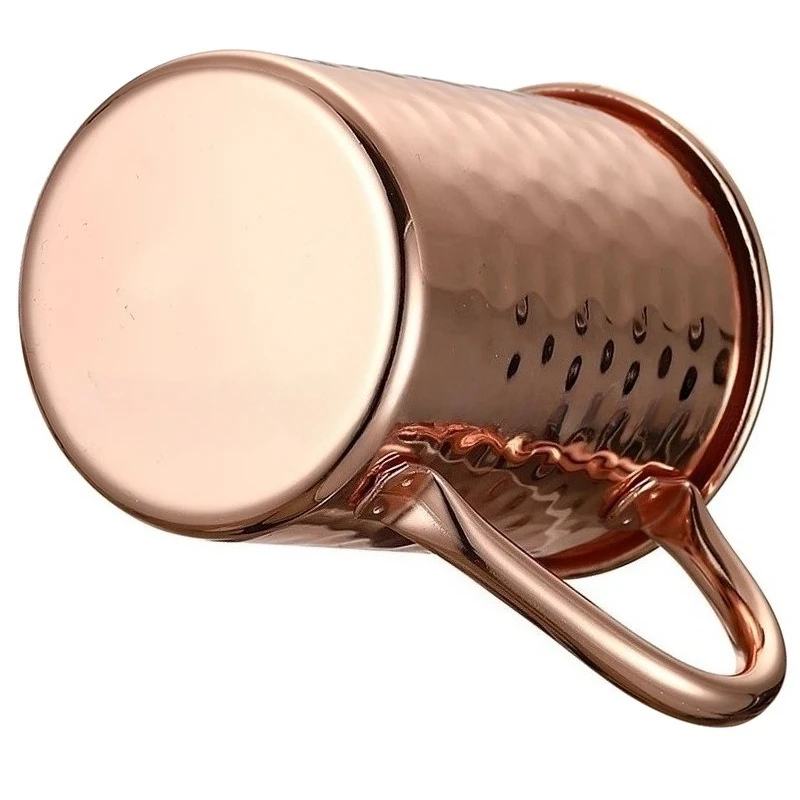 400ml Galvanisch Verkupferter Moscow Mule Becher Langlebige Kupferfarbene Bierkrüge Kaffeetasse Milchbecher Galvanisch Verkupferter Becher Trinkgefäß – Detail 3