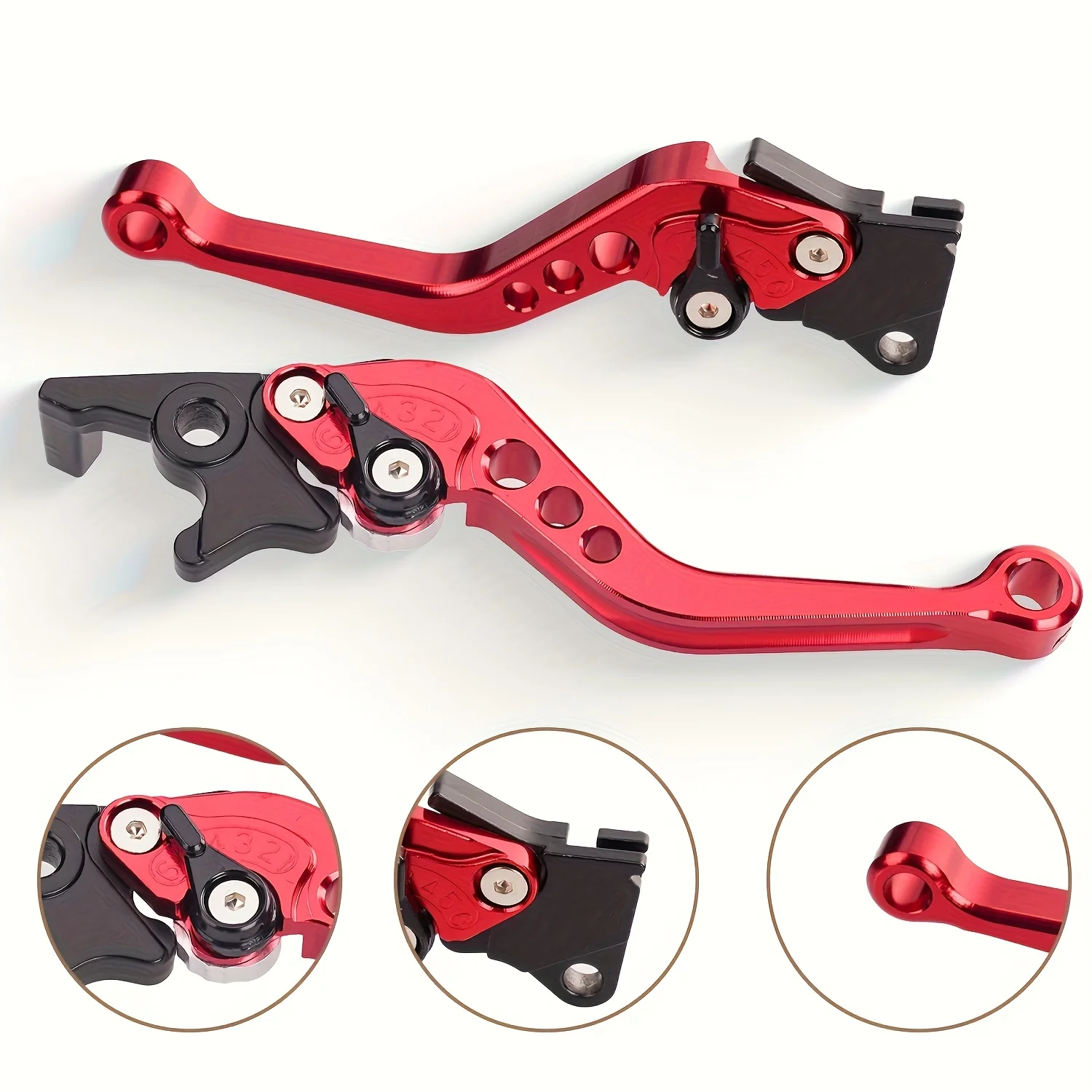 العالمي CNC دراجة نارية قابل ل - مراجعة Cnc Aluminum Adjustable Brake Clutch Levers وسعره