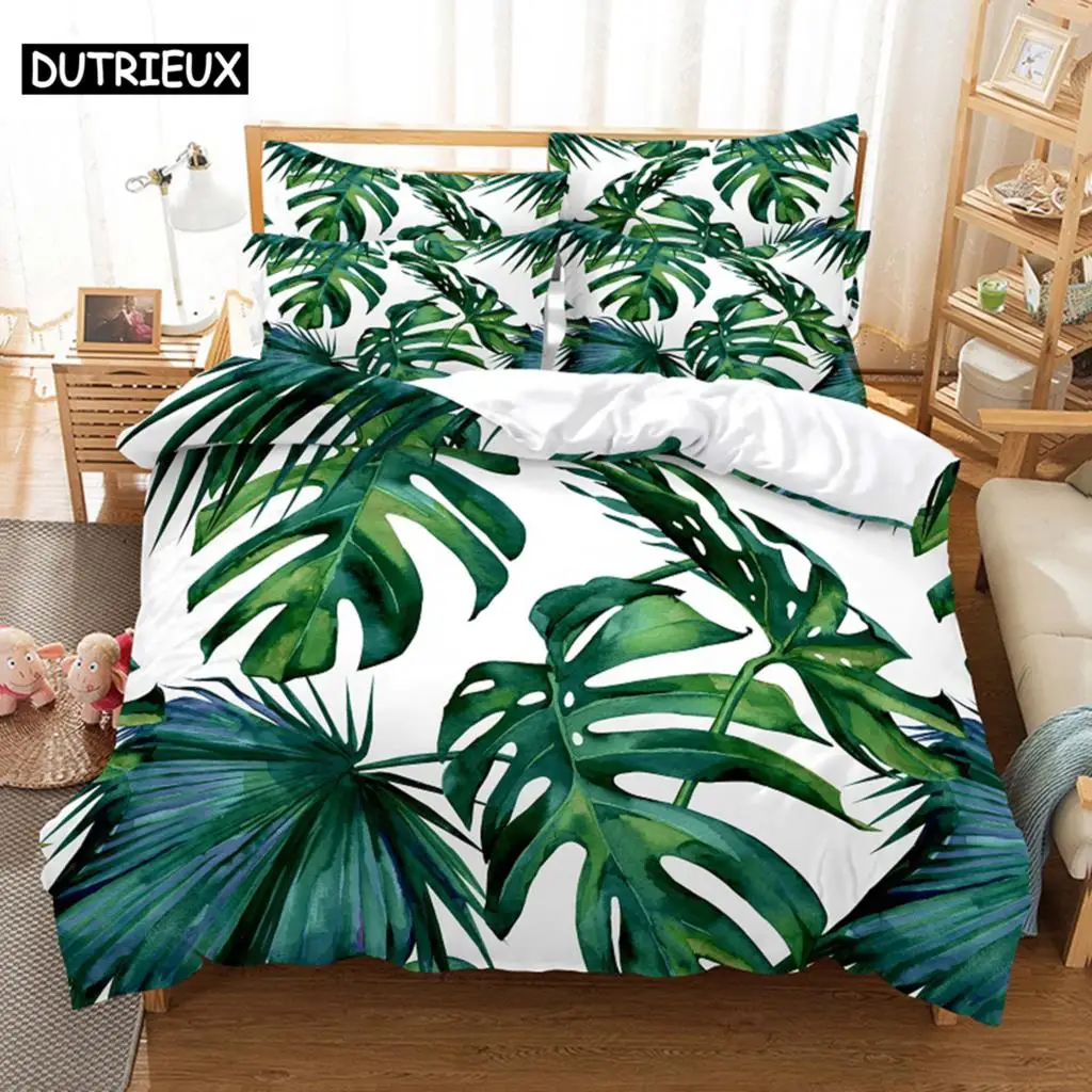 

Banana Leaves Bedding Set Duvet Cover Set 3d Bedding Digital Printing Bed Linen Queen Size Bedding Set Fashion Design