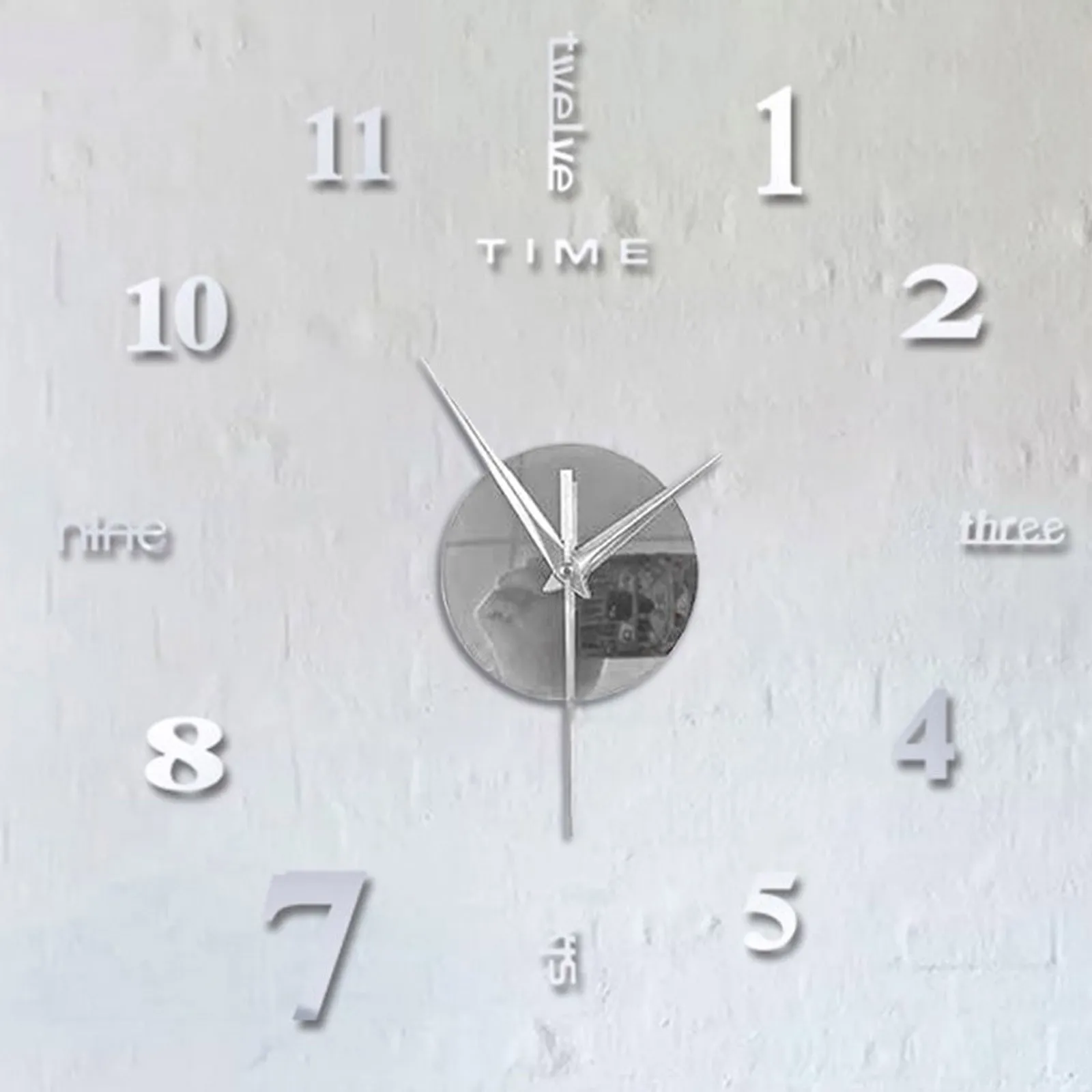 3d Wall Clock Mirror Wall Sticker Creative Fashion Diy Wall Clock Modern Design European Acrylic Sticker Living Room Decoration