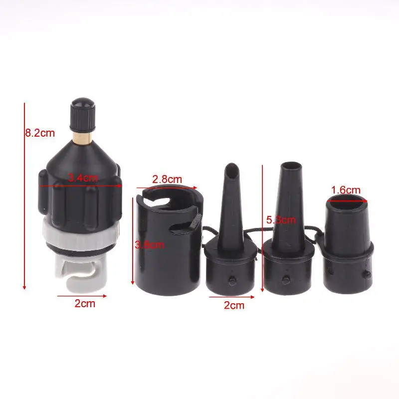 Air Valve Adaptor For SUP Board Inflatable Pump Adapter Paddle Boat Kayak Air Valve Pump Tire Air Connector Combo Kit