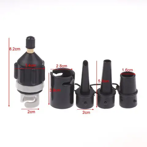 Air Valve Adaptor For SUP Board Inflatable Pump Adapter Paddle Boat Kayak Air Valve Pump Tire Air Connector Combo Kit