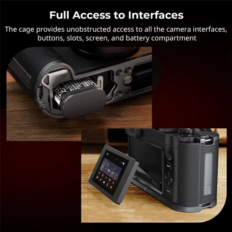 3CGRO-L-Shape Handgrip Built-In Arca Quick Release Plate For Leica Q3 Ergonomic Mount Plate Enhanced Handling Camera