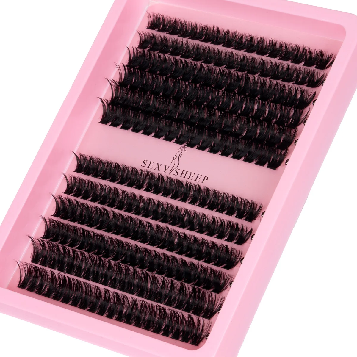 Wimpern-Cluster, dicke Einzelwimpern, Wimpernverlängerungen, Volumen-Wimpern-Cluster, DIY-Wimpern, Make-up – Detail 3