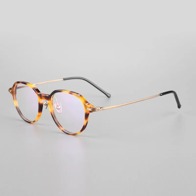 Pure titanium with plate glasses frame women myopia glasses frame men pure titanium glasses frame