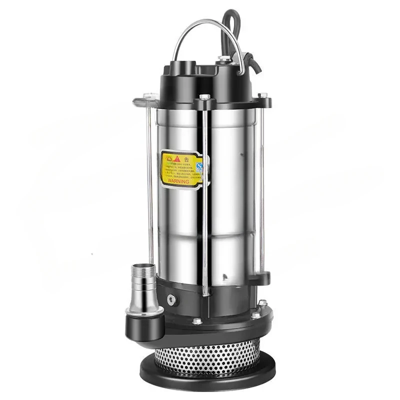 220V Stainless Steel Submersible Agricultural Pumping Garden Tools Sewage Self-Priming Pump Drainage Lrrigation