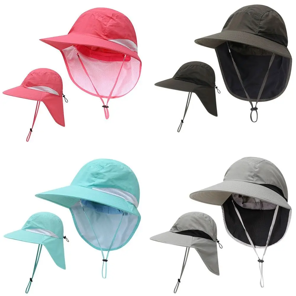 

Foldable Wide Brim Outdoor Sun Hat UV Protection with Neck Flap Bucket Caps Adjustable Quick-drying Fishing Hat Summer