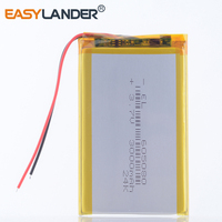 3.7V 3000mAh 605080 Li-Po Rechargeable Battery Polymer Lithium For GPS PSP DVD E-book Tablet PC Laptop power bank PAD TV box MI