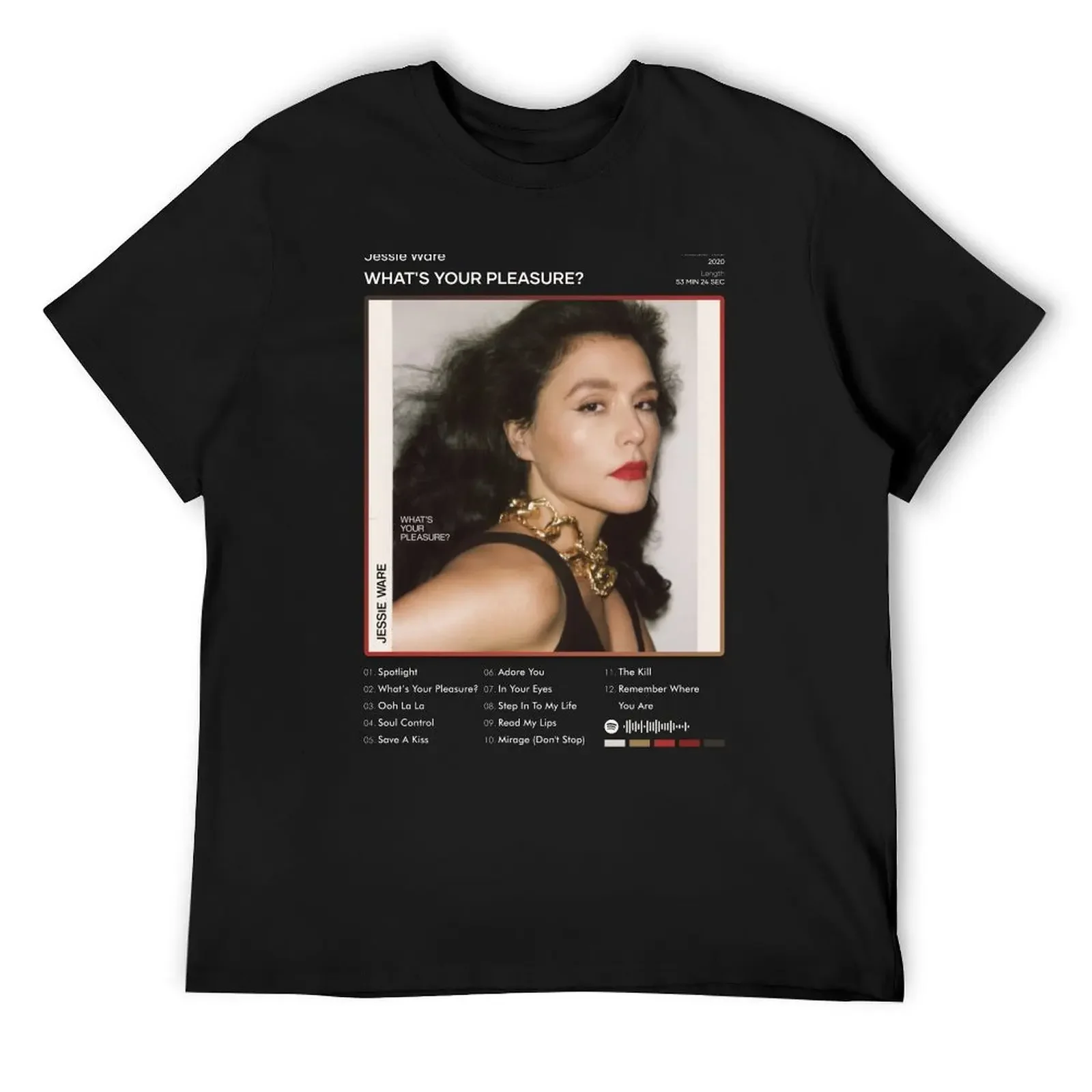 Jessie Ware - What's Your Pleasure? Tracklist Album T-Shirt vintage clothes anime clothes blacks mens t shirts pack