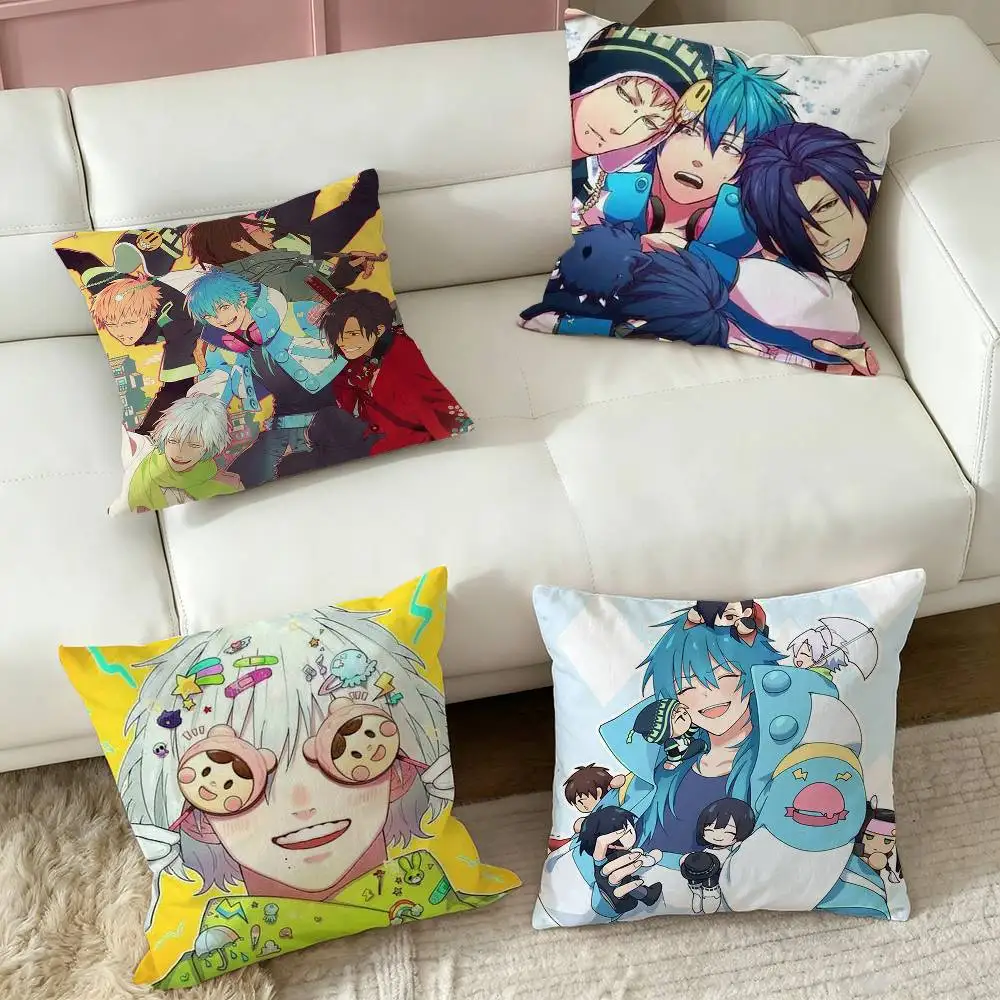 DRAMAtical Murder Tin  Square Double-Sided printed Pillow Case Bedroom Bedside Pillow Sofa Cushion Cover
