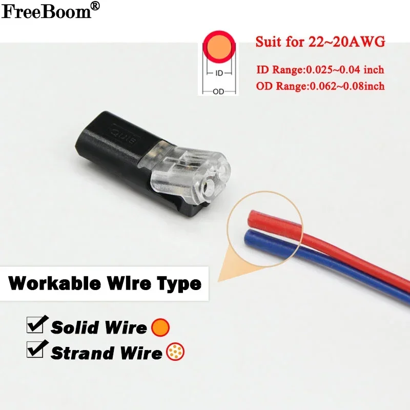 10/20/30/50pcs 2 Pin Way Plug Car Waterproof Electrical Connector Wire Cable Automotive 22-20AWG LED Car Connector