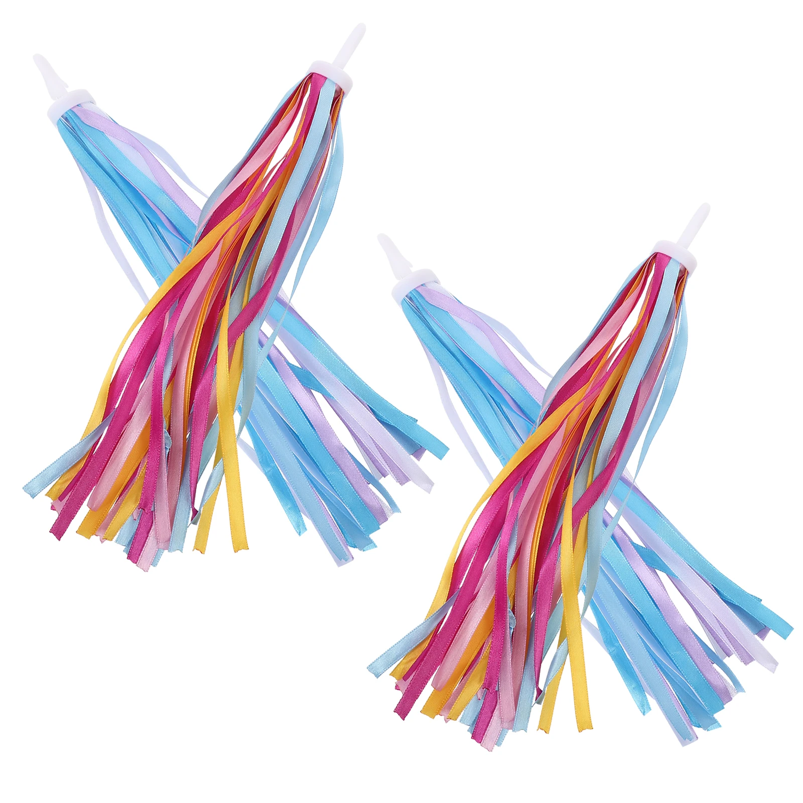 

Handlebar Streamers Fabric Rainbow Tassels For Bicycles Scooters Tricycles Colorful Bike Accessories Durable Pp Pet Cloth