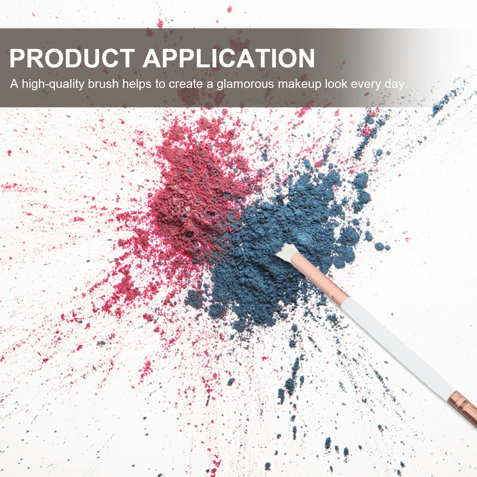 

3Pcs Fine Workmanship Eyeshadow Brushes Dual-Ended Design Safe to Use for Women Makeup Accessories Eyeshadow Brush