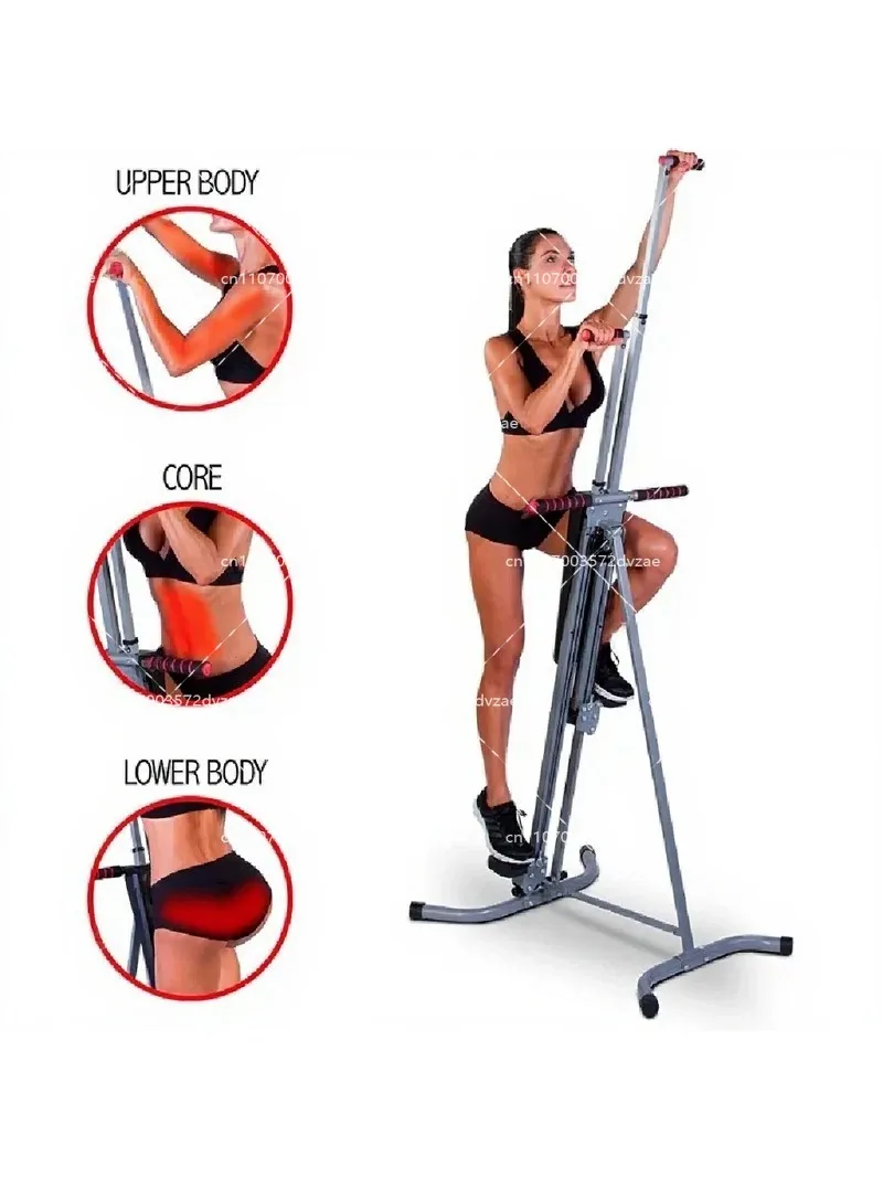 Vertical Climber with LCD Display, Home Stepper for Resistance Training, Durable Exercise Climbing Machine