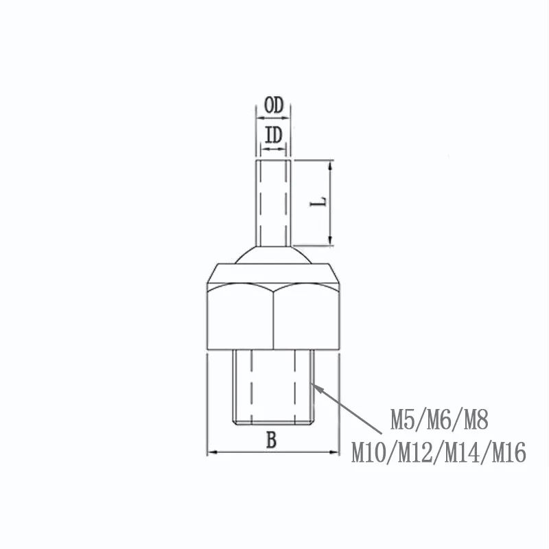 M5/M6/M8/M10/M12/M14/M16 Roestvrij Staal Cnc Draaibank Tool Toren Spray waterkoeling Verstelbare Hoge Druk Koelvloeistof Nozzle