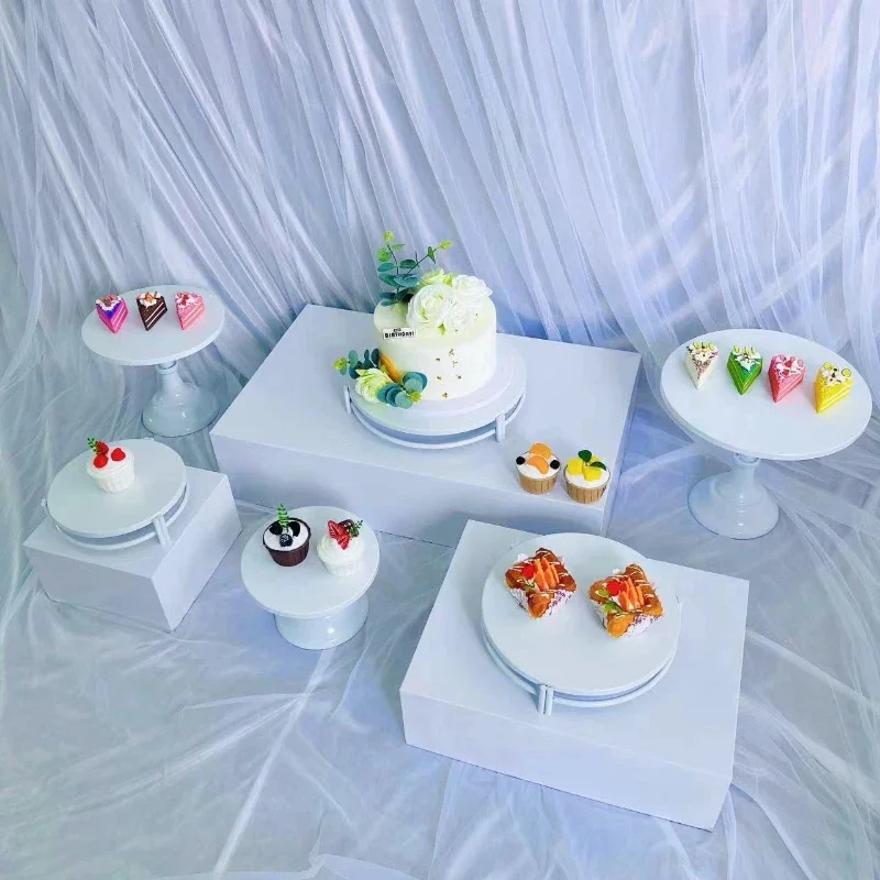 Luxury Party Cake Bar Plate Dessert Table Buffet Party Wedding Favors Craft Centerpiece Hotel Feast Cake Food Drink Fruit Holder