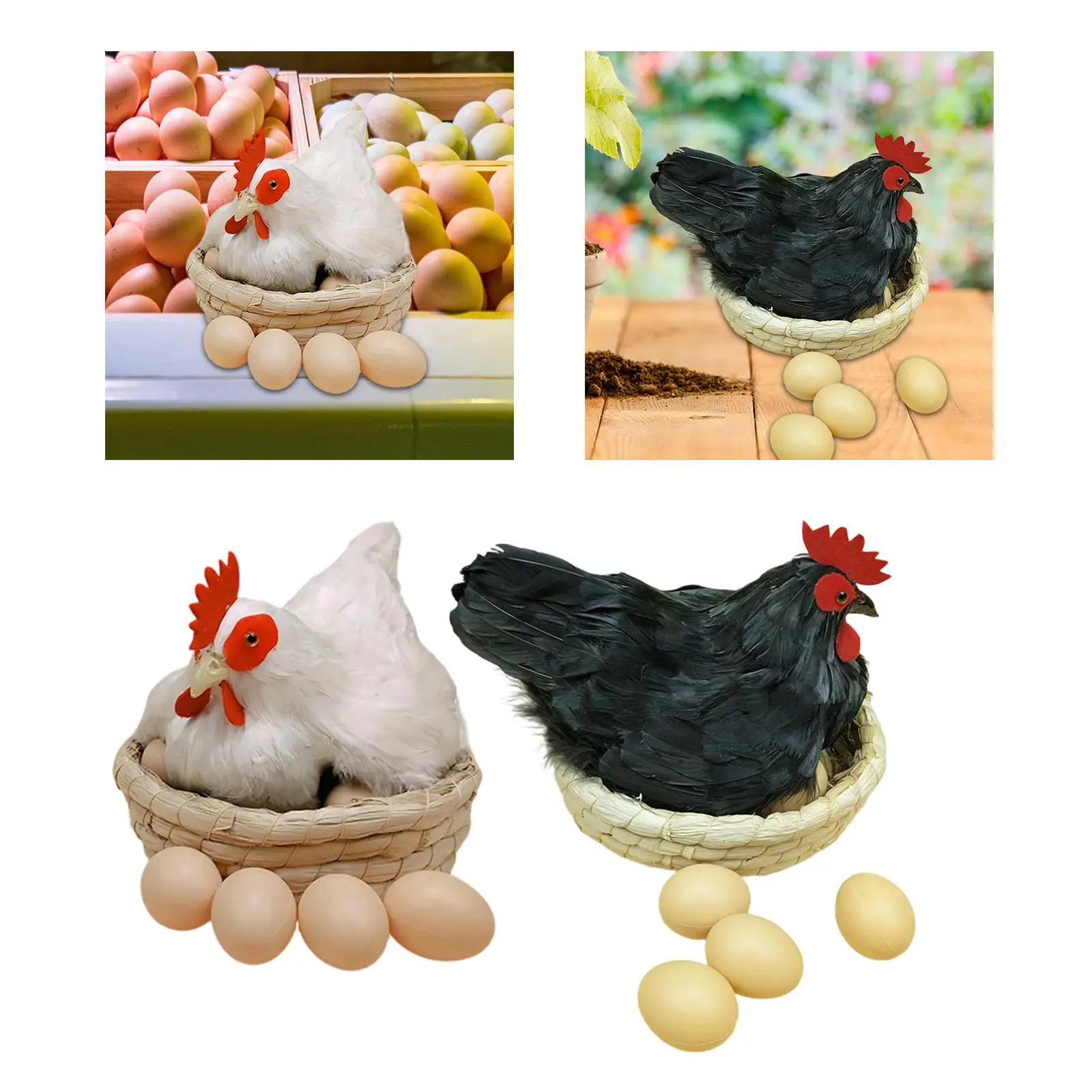 

Реалистичная модель курицы-несушки для декора, фотосъемки, дома, двора, магазина, сада, кухни