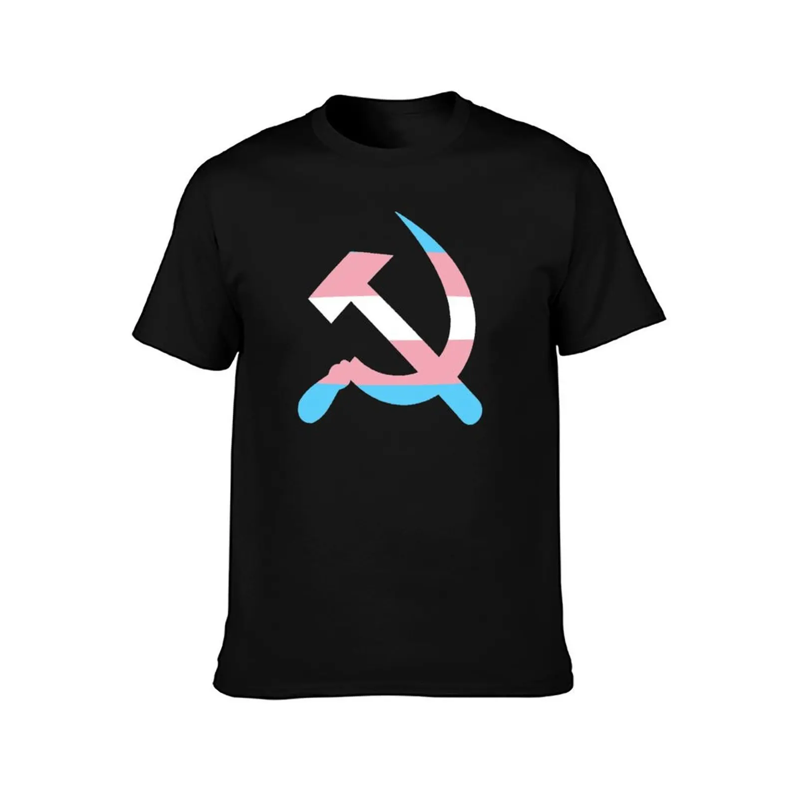 Trans Pride Hammer and Sickle T-Shirt man t shirts high quality luxury brand T-Shirt