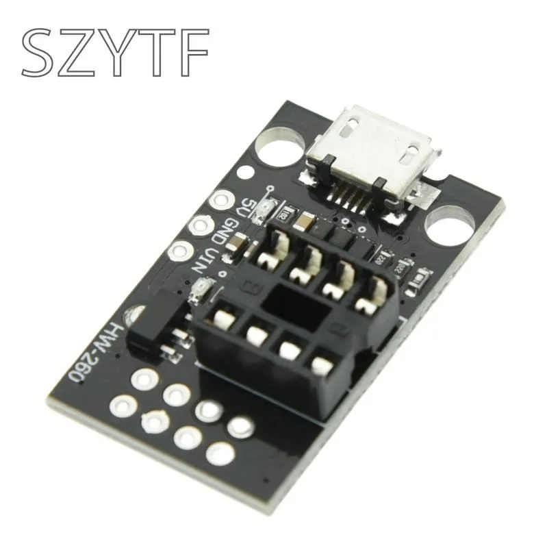 ATtiny13A/ATtiny25 /ATtiny45/ATtiny85 Pluggable Development Programming Bare Board