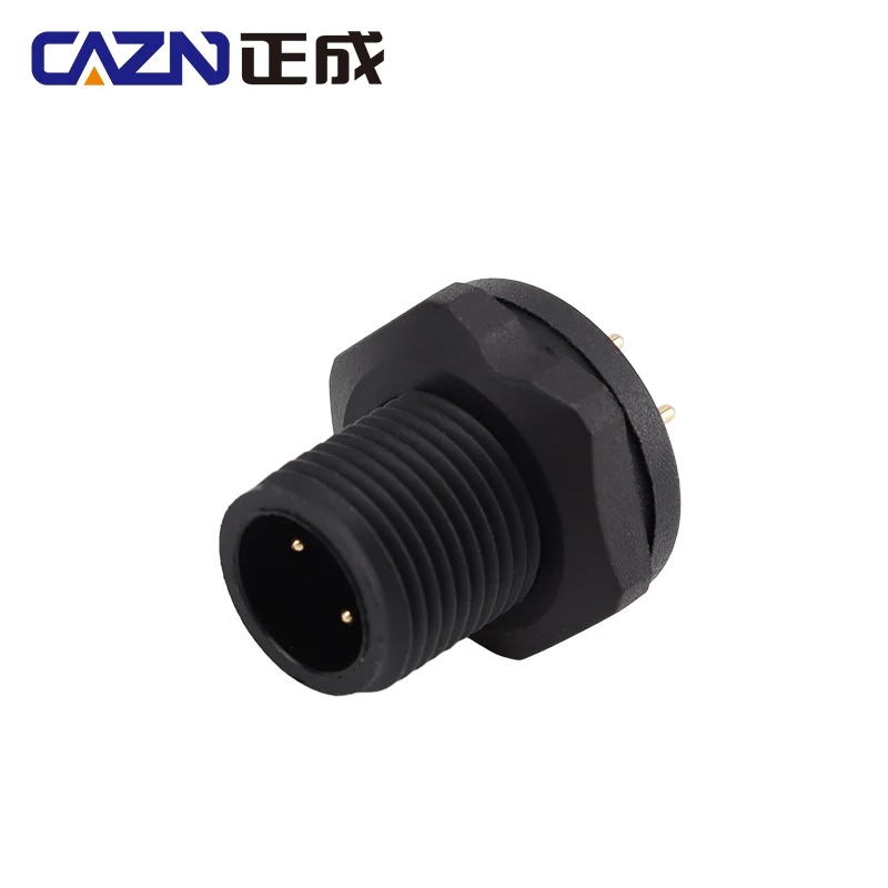 

IP67 IP68 E7 Male Rear Mount PCB Receptacle Threaded 2-12pin 7/16"-28UNS U.S. Standard Screw Panel Mount