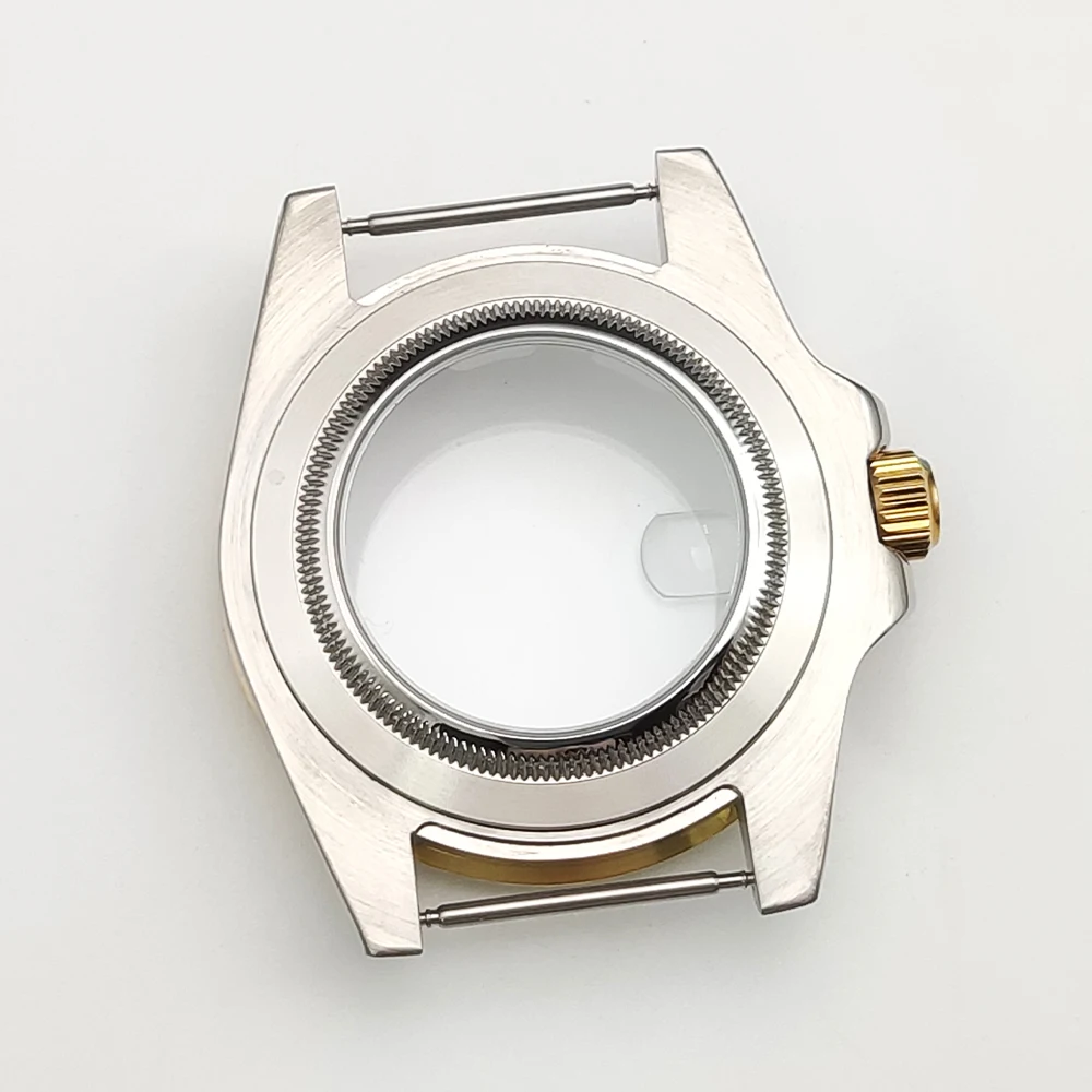 시계 케이스 스테인리스 스틸 골드 케이스, 8215, GD2813, GD3804, NH35, NH36, 무브먼트 시계 액세서리 세트, 수리 부품, 40mm