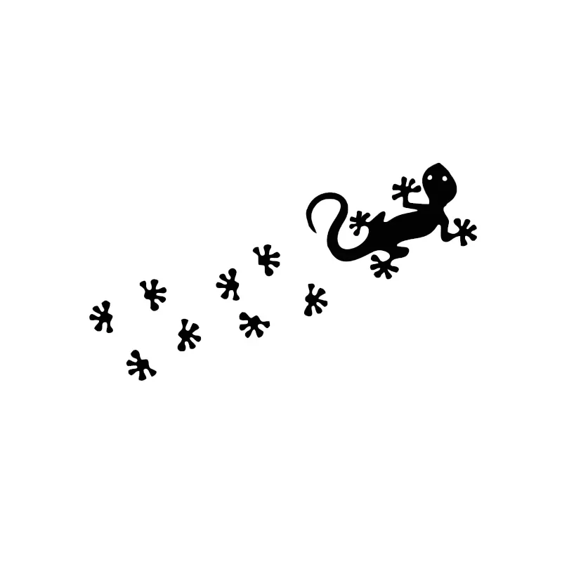 13CM*7CM Komodo Dragon Reptile Car Stickers Anti Scratch UV Proof Vinyl Decal Styling Ornament For Car Door Trunk Bike