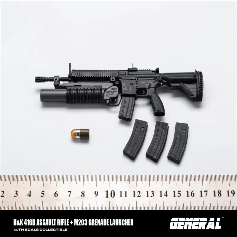 

GENERAL GA-001 1/6 Scale Soldier Model H&K416D M203 Toy Accessories Cannot Be Launched For 12'' Action Figure In Stock