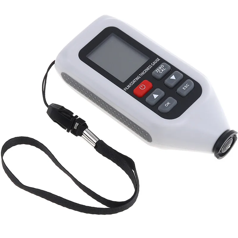 Paint Coating Thickness Gauge Tester HT-128 Meter Tester Auto F/NF Probe with V-groove 0~1250um/0~49.2mils