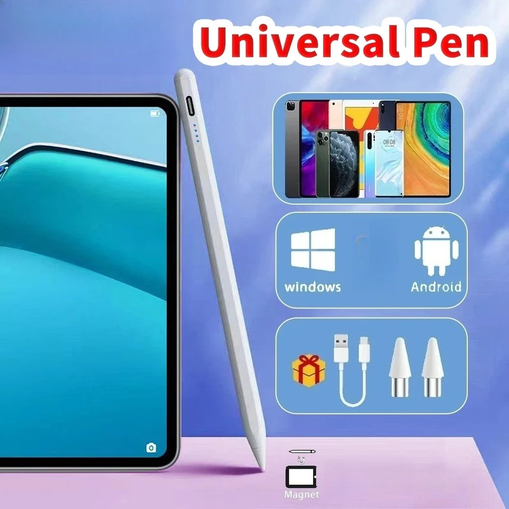 Stylus Pen for Lenovo Tab P12 P11 M10 Y700, No Bluetooth Fast Charge Touch Pen for Android Tablet, Universal Capacitive Stylus