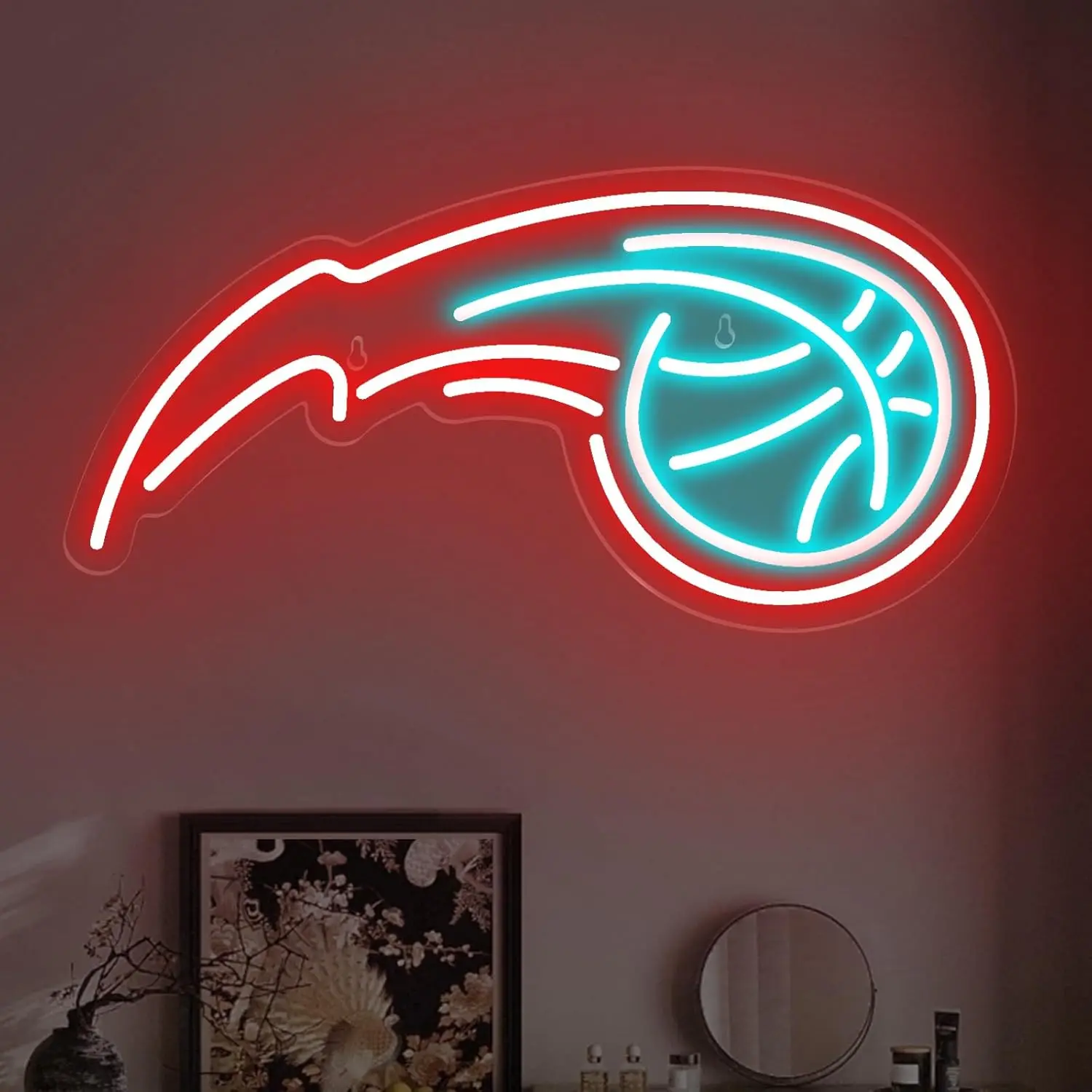 バスケットボール-led-ネオンサイン-usb-調光可能なネオンライトサイン-ゲームルーム-寝室-バー-リビングルーム-誕生日パーティー-ギフト-壁装飾用