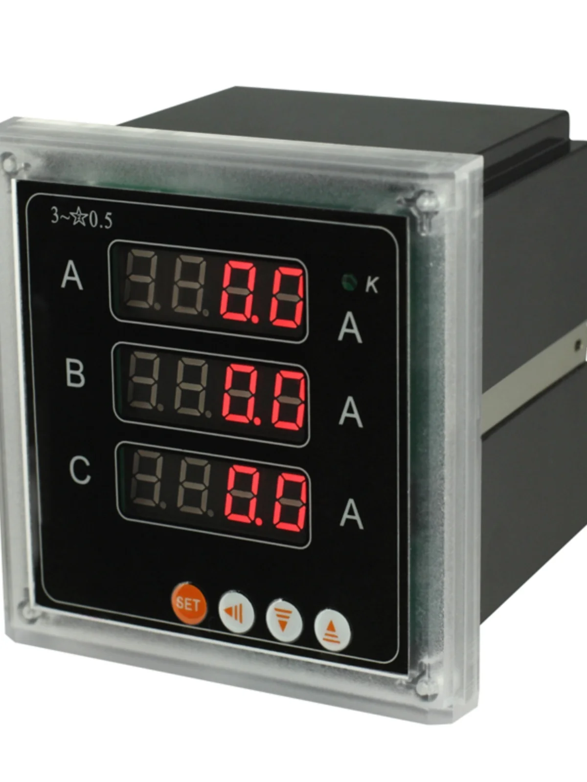 

LED Three-phase Digital Voltmeter Current Strap RS485 Communication Upper and Lower Relay Alarm Analog 4-20ma