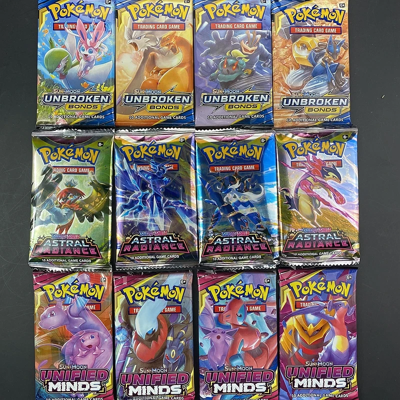 

10/20Pcs Pokemon Cards TCG: Crimson Invasion Sword&Shield Sun Moon Evolutions English Trading Card Booster Box Collectible Gi