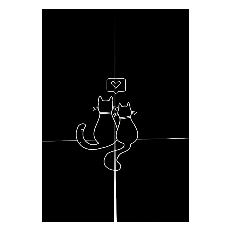 VIKAMA Half Curtain Divider No Drill Privacy Japanese Room Kitchen Bathroom Bedroom Cat Velcro for Cabinet