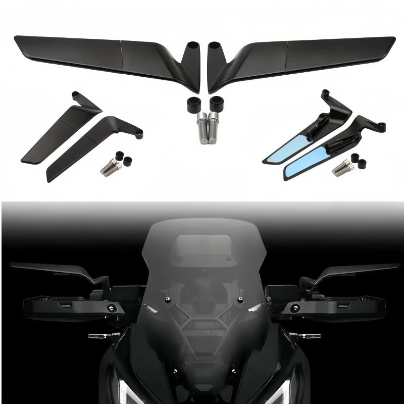 

New Cool Modified Universal Rotating Fixed Wind Wing Rearview Mirror For Yamaha TRACER 900GT 700GT 155 MT09 MT07 FZ09 FZ07 FJ
