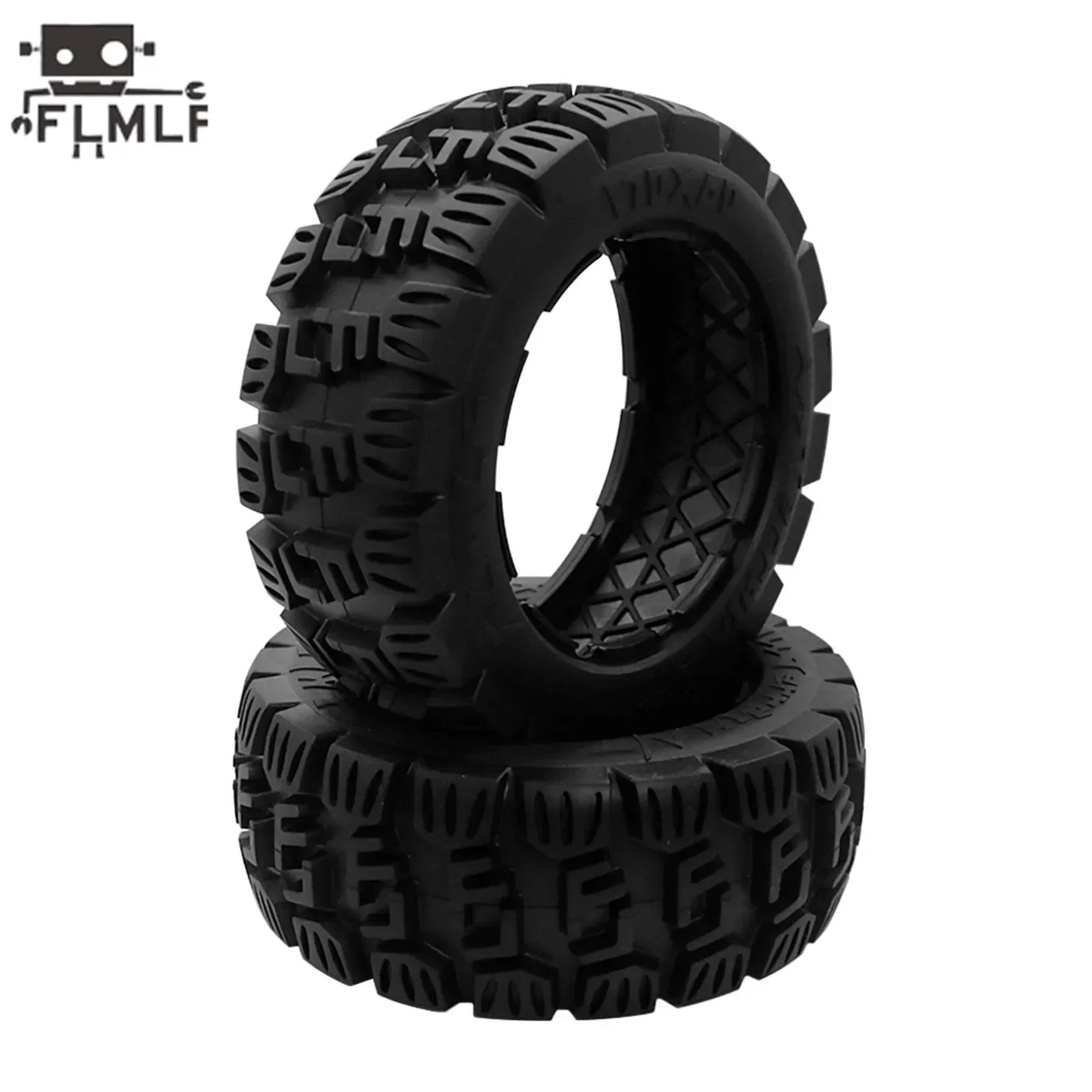 FLMLF Rc Auto Resistente All'usura Anteriore o Posteriore Manopole Ruota Pneumatico Kit Pelle per 1/5 HPI ROFUN BAHA ROVAN King Motore BAJA 5B Parti di Camion