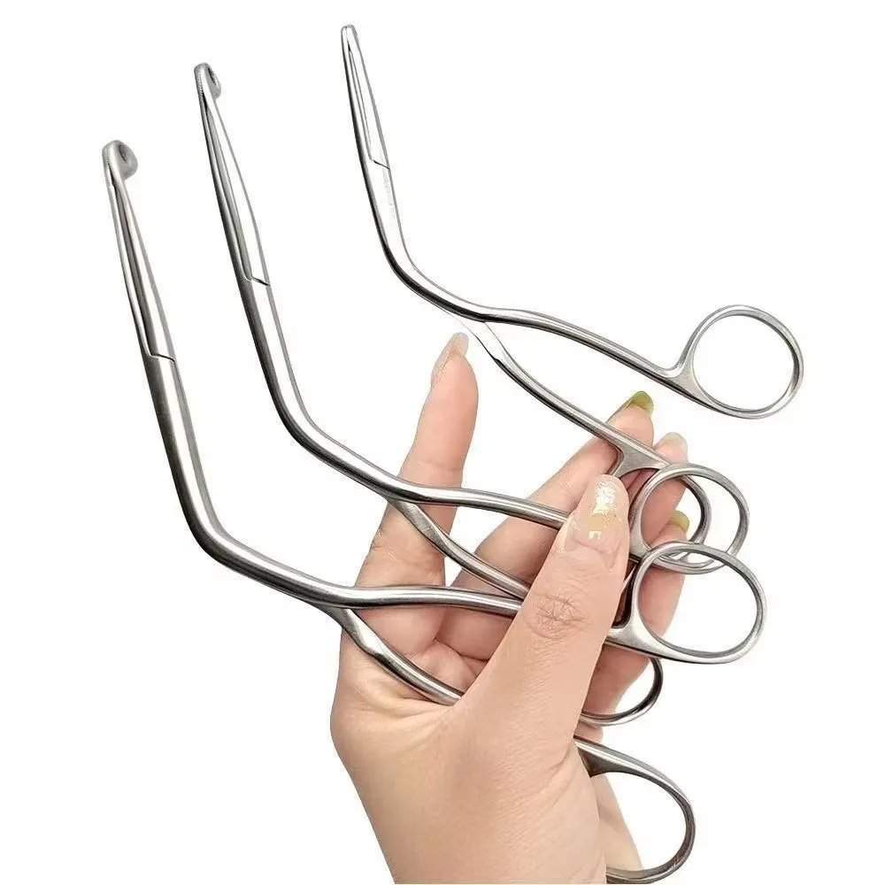 

Медицинские зажимы Magill из нержавеющей стали: изогнутые пинцеты для ларингеального катетера, зажимы для носоглотки, изогнутые пинцеты-клипсы, инструмент для удаления ресниц D2